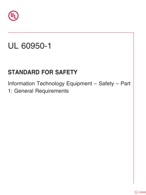 UL 60950-1 PDF UL 60950-1 PDF